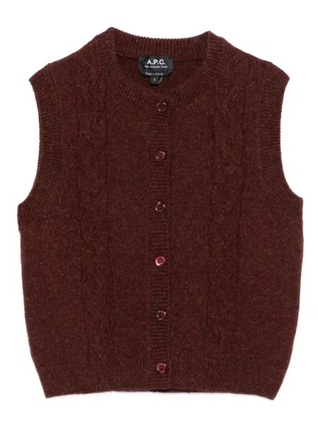 Vestă A.p.c. tricotate roșu