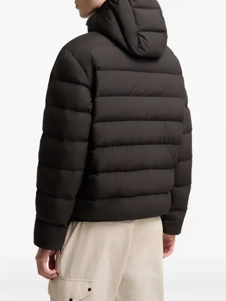 Geacă Moncler cu glugă negru