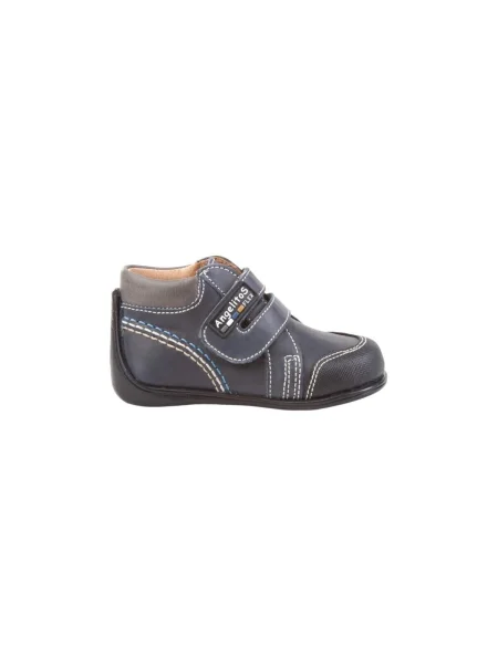 Pantofi Angelitos cu velcro albastru