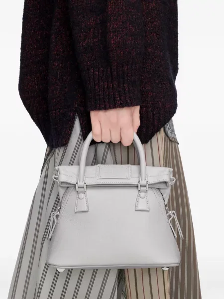Geantă Maison Margiela din piele gri