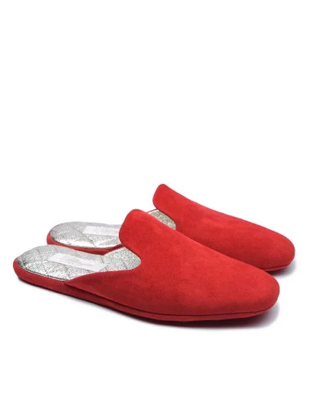 Кожаные тапочки Pellagio красные