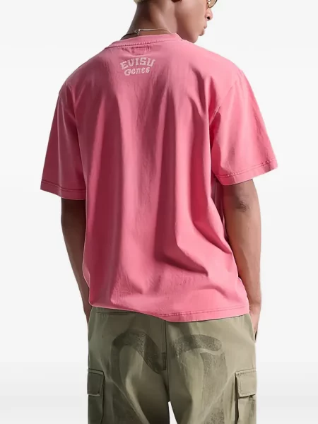 Tricou Evisu cu imagine roz