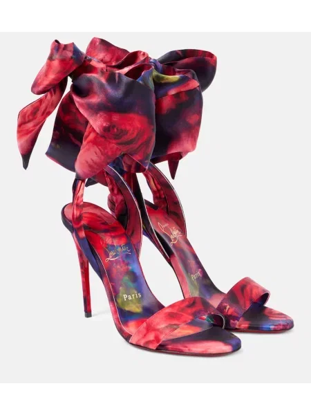 Sandale Christian Louboutin din satin