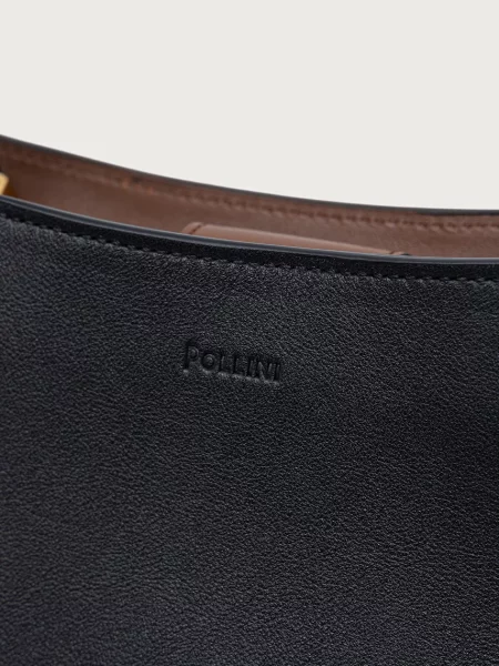 Кожаная сумка шоппер Pollini