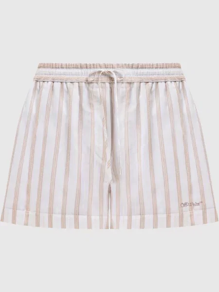 Шорты Off-white в полоску белые
