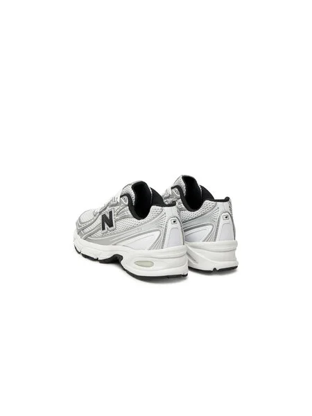 New balance Nízke tenisky čierna / strieborná biela