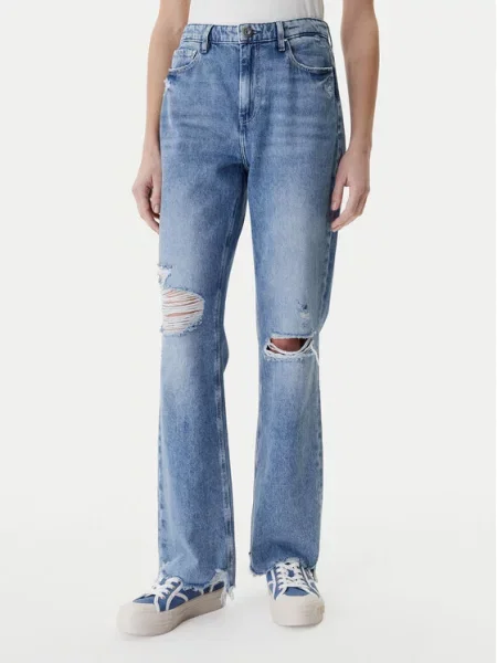 Guess Džinsai Straight Fit mėlyna