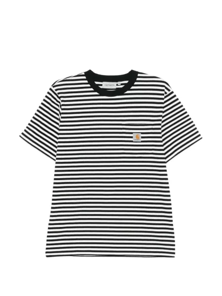 Tricou Carhartt Wip cu dungi negru