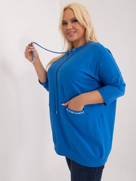 Bluză Fashionhunters albastru
