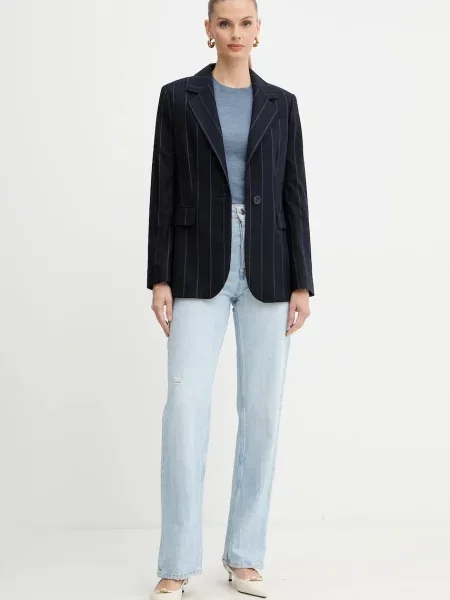 Піджак MAX&Co. однобортний візерунок синій