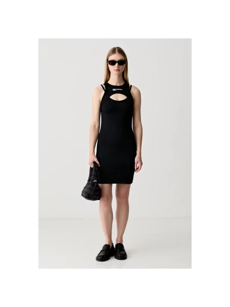 Sukienka mini Karl Lagerfeld czarna