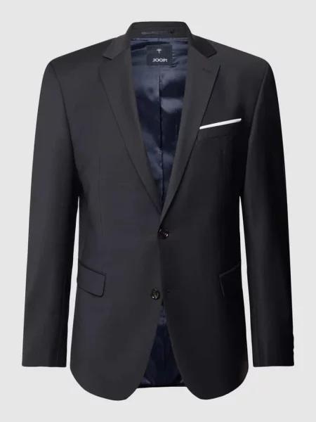 Marynarka na 2 JOOP! Collection;Mieszanka materiałów z dodatkiem wełny lana;Krój slim fit;Jednolity kolor;Kołnierz z połami;Brustasza;Kieszenie z patką;Długość tyłu w rozmiarze 5