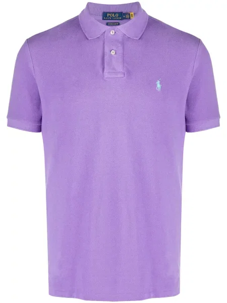 Jedwabna koszulka polo Polo Ralph Lauren wsuwana w jodełkę zielona