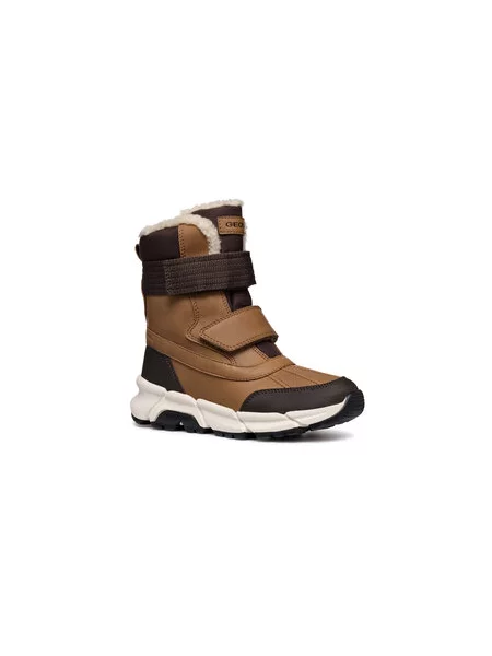 Čizme za snijeg Geox J Flexyper Plus Boy S smeđa