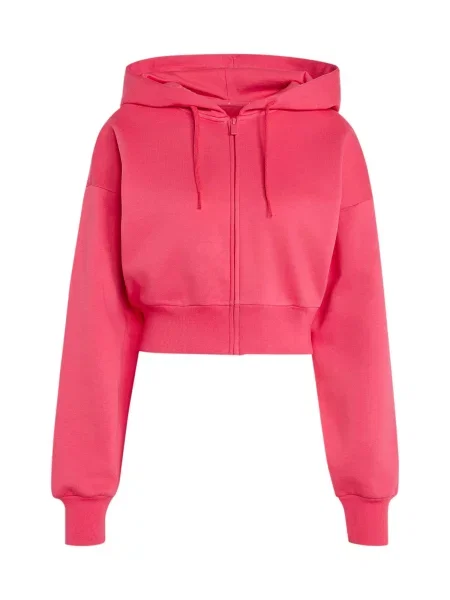 Hanorac cu glugă Adidas Sportswear din fleece cu glugă roz
