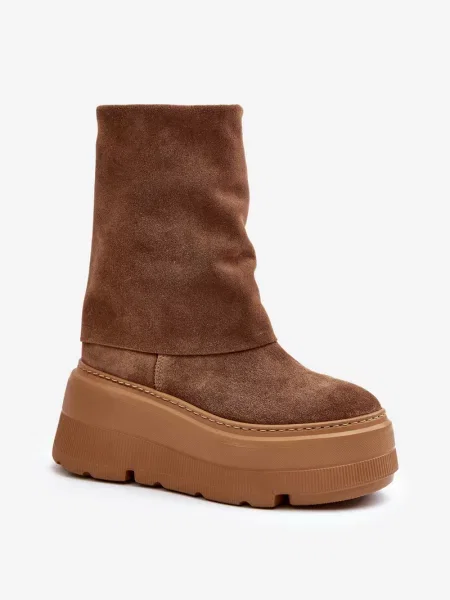 Kotníkové boty Zazoo hnědé