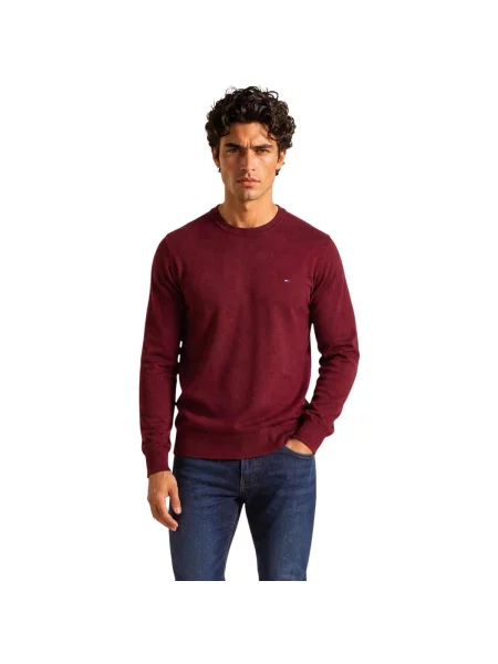 Pulover Tommy Hilfiger din cașmir roșu
