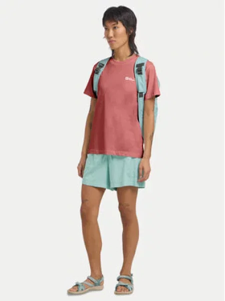 Tričko Jack Wolfskin Essential mineral red červené