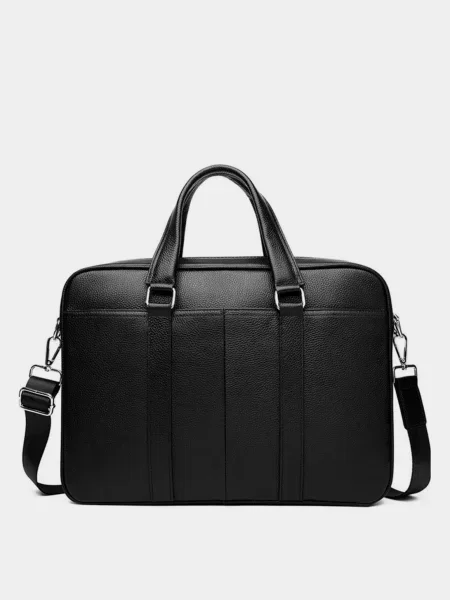 Кожаный портфель Royalbag черный