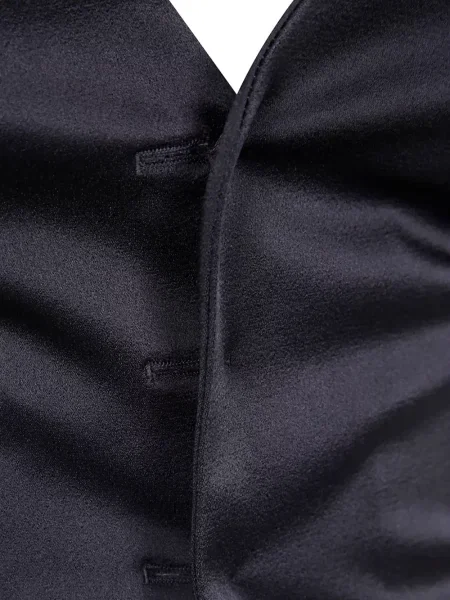 Saténová vesta Ann Demeulemeester černá