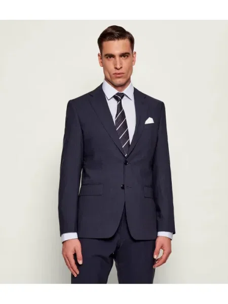 BOSS BLACK Sacou cu adaos de lână negru
