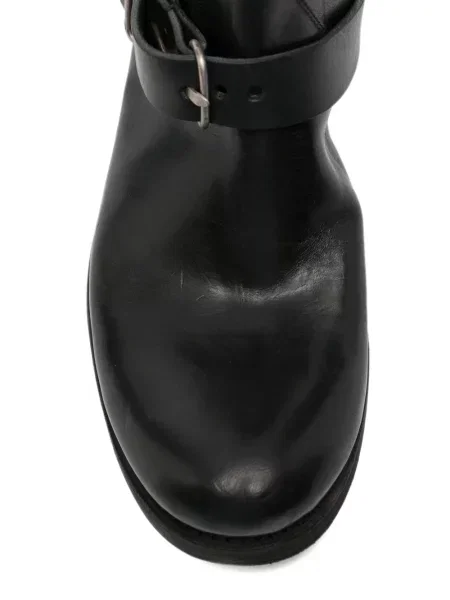 Botine Ma+ cu cataramă cu bretele negru