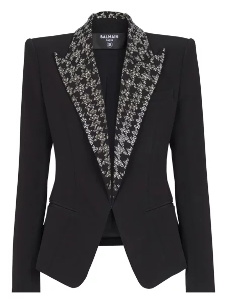 Sacou Balmain cu broderie negru