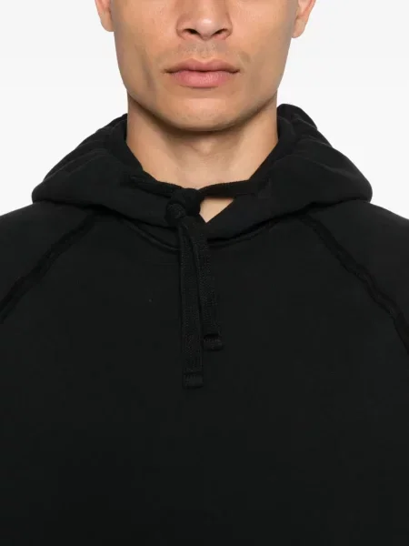 Hanorac cu glugă Stone Island cu strasuri negru