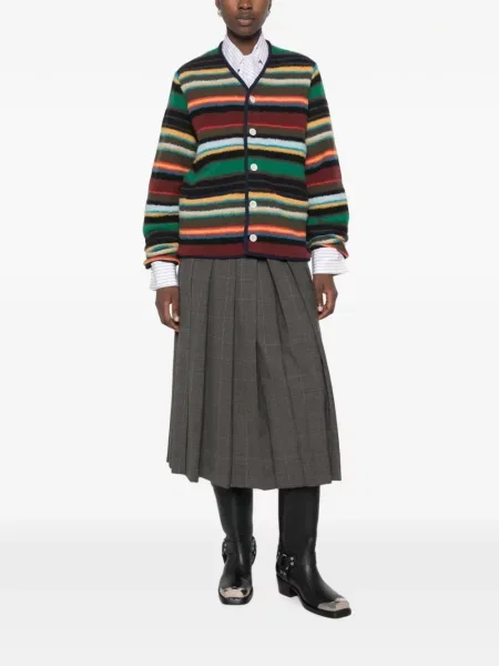 Cardigan Sacai cu decolteu în V roșu