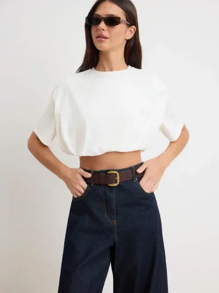Trendyol Tricou crem