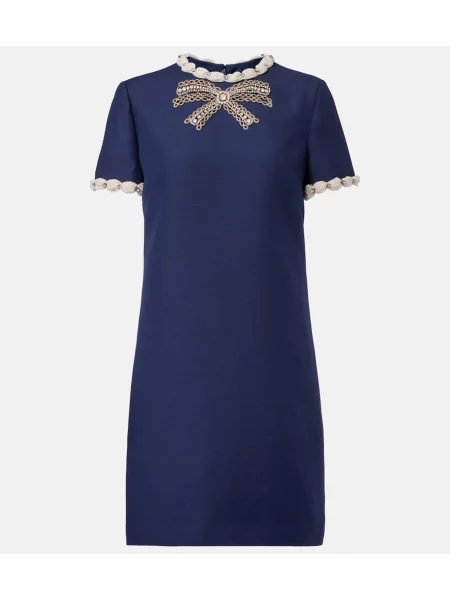 Rochie Valentino din crep albastru