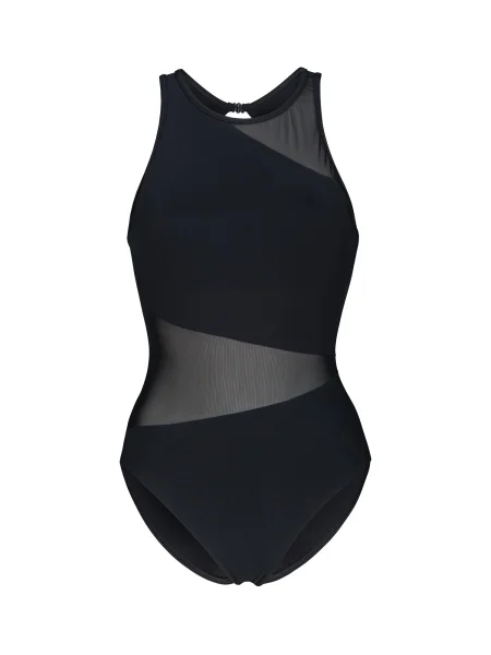 ARENA Costum de baie întreg MESH VENT BACK' negru