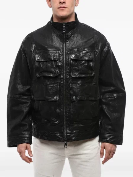 Geanta de piele Neil Barrett negru