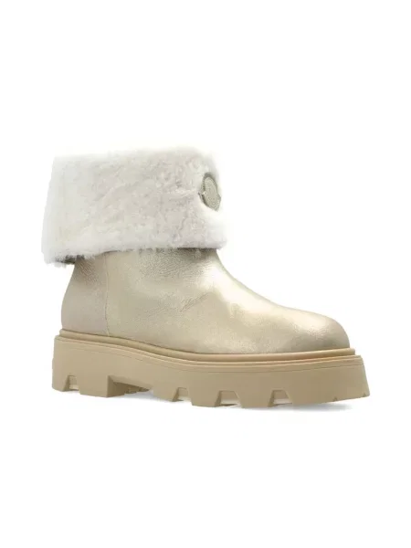 Botki Moncler skórzane szare