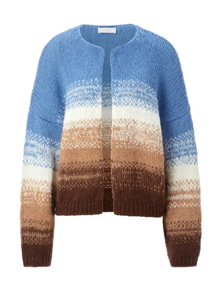 Rich & Royal Pletena jopa ecru svetlo rjava / temno rjava modra