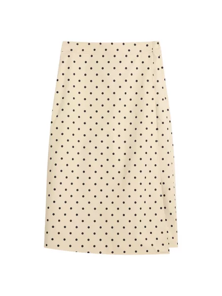 Spódnica w grochy Hosbjerg w grochy biała