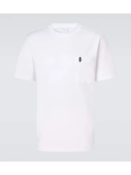 Tricou Berluti din jerseu alb