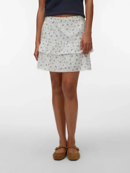 VERO MODA Fustă VMTRINE albastru / verde alb