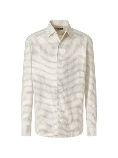 Cămașă Zegna de mătase alb