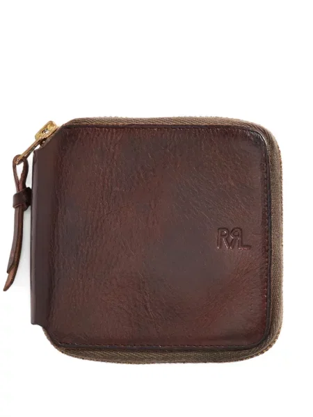 Portfel Ralph Lauren Rrl skórzany brązowy