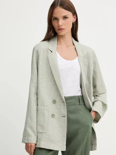 Lanen suknjič United Colors of Benetton zelena