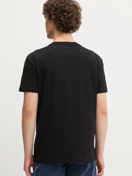 Tričko Tommy Jeans s potiskem černá