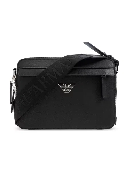 Torba Emporio Armani skórzana czarna
