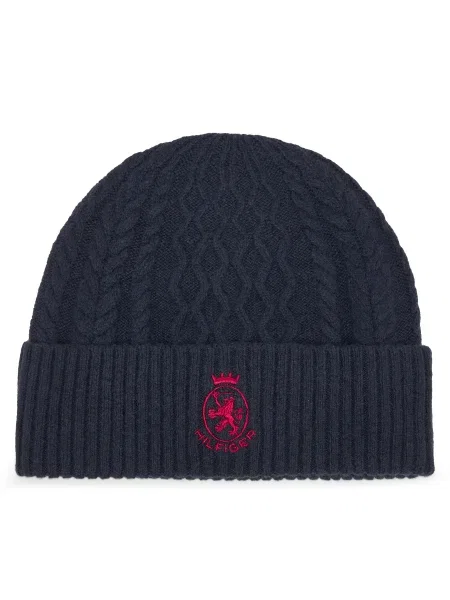 Tommy Hilfiger Căciulă Crest Bleumarin roșu