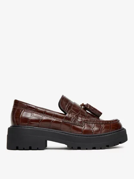 Loafersy brązowe