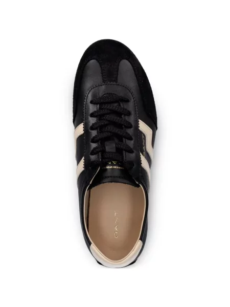 Szarvasbőr sneaker Gant fekete