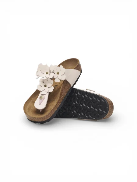 Květinové žabky Birkenstock růžové