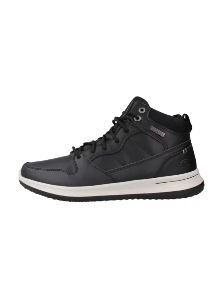 Botki Skechers skórzane czarne