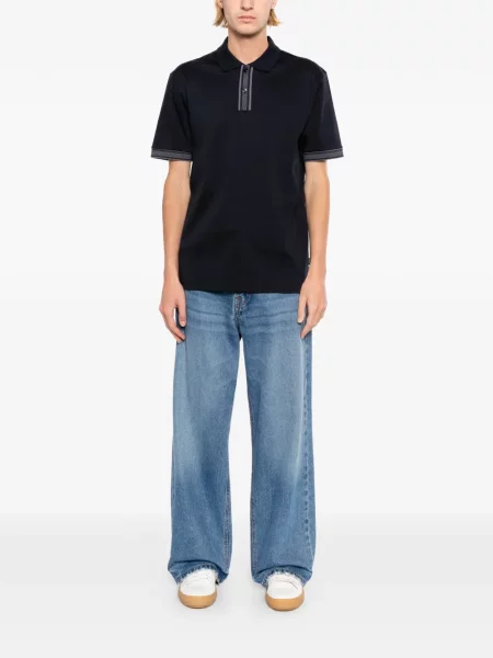 Tricou polo Boss albastru