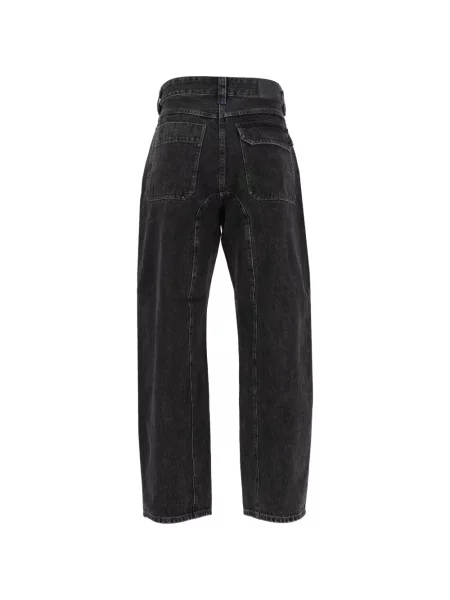 Szerokie jeansy Paul Smith czarne